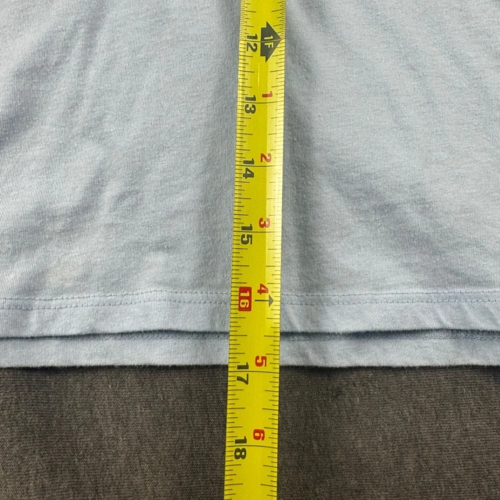 Disney Stitch Kids Polo Shirt Light Blue Short Sleeve Graphic‎ Top L 10/12 626